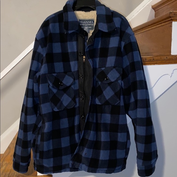 MAXXSEL Other - MAXXSEL Blue & Black Jacket Buffalo check/Plaid Size Medium